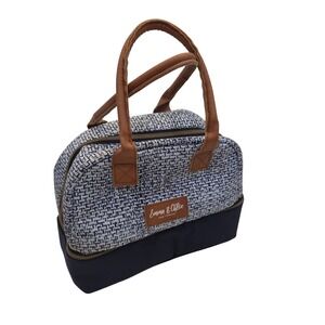 Emma & Chloe‎ Insulated Lunch Bag Cosmetic Toiletry Travel Pouch 2 Compartments